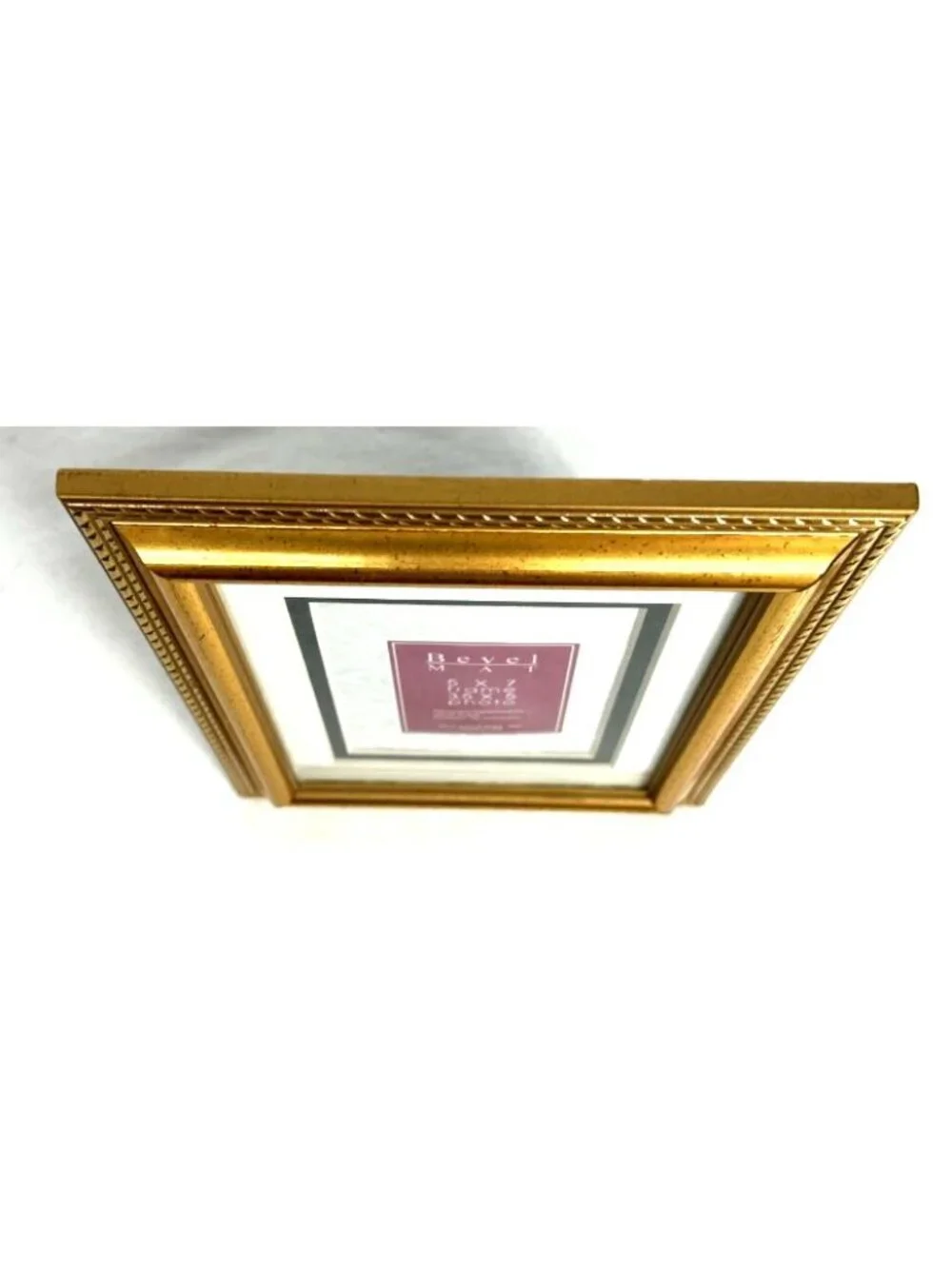 Gold Picture Frame 5 x 7 Wood Gold Leaf Florentine Glass Table Top Wall USA